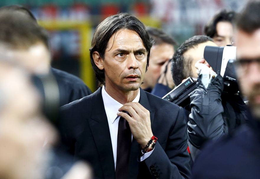 Pippo Inzaghi sembra in trance agonistica. Reuters